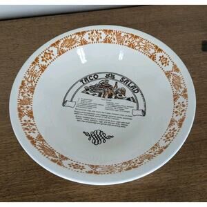 Vintage Royal China Co. Garden Classics TACO SALAD Serving Bowl Made In USA